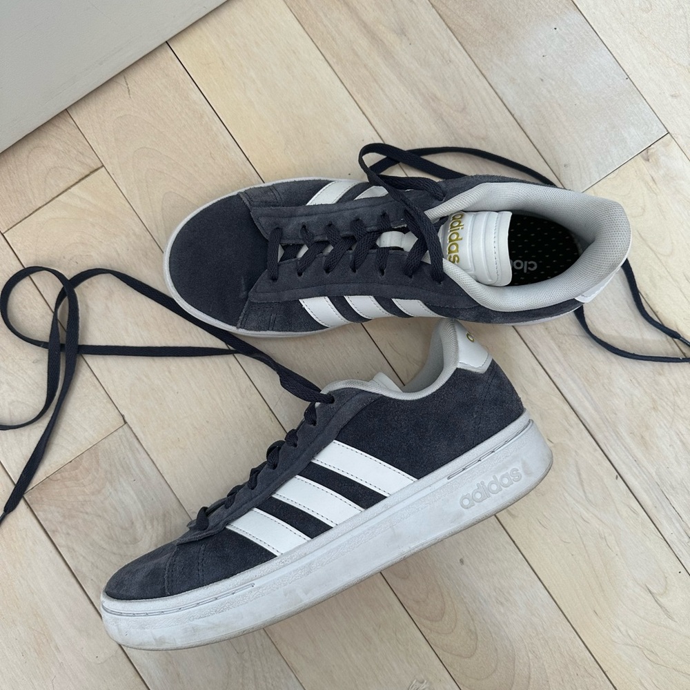 Adidas Grand Court Alpha Sneakers Navy Suede Women’s 8